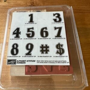 Stampin' Up! Alphabet Attitude Numbers Stamp Set